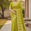 Zari n Meenakari Weaving in Full Saree