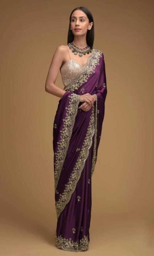 Designer Rangoli Silk Saree with Heavy Embroidery Work Blouse