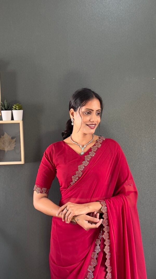 IMG_20260223_123036_463 Red Georgette Saree with Swarovski Diamond Work