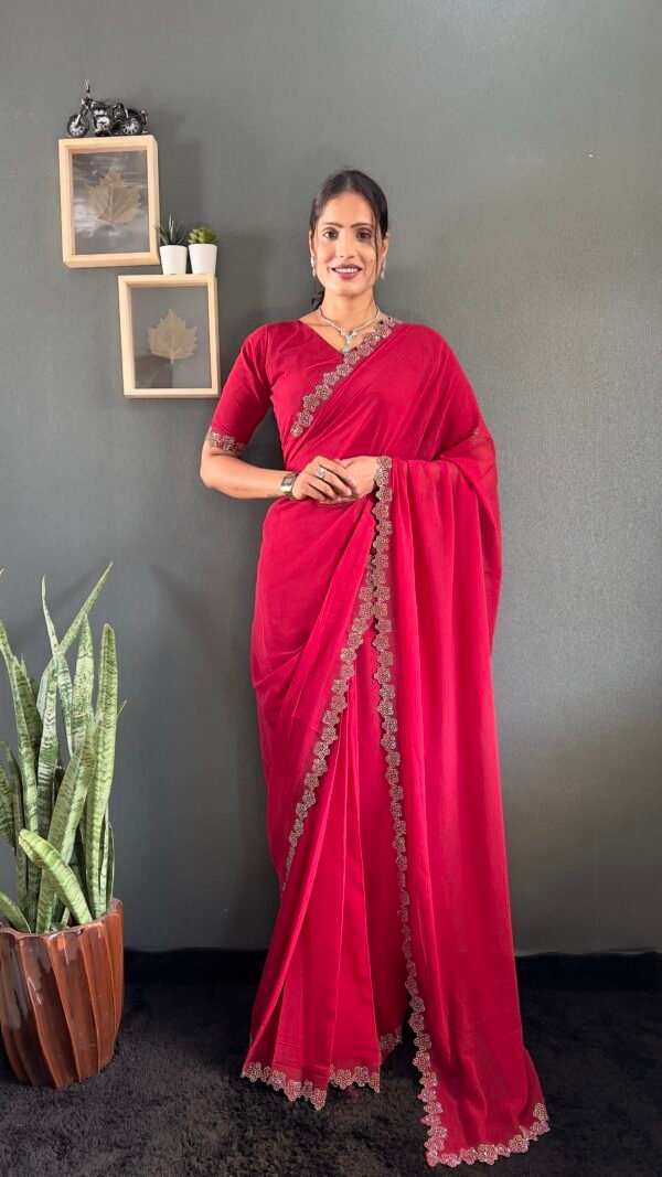 IMG_20260223_123036_507 Red Georgette Saree with Swarovski Diamond Work